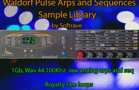 Waldorf Pulse Analog Synth Arpeggios Sequences Sample library
