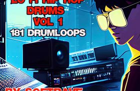 Postmodern Lo Fi Hip Hop Drums vol 1 Sample library by Softrave (181 drumloops)